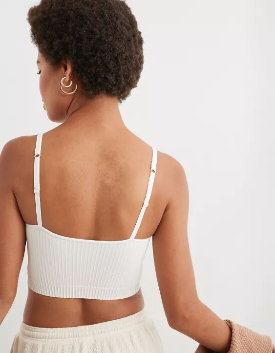 Superchill Seamless Ribbed Bra Top | Aerie