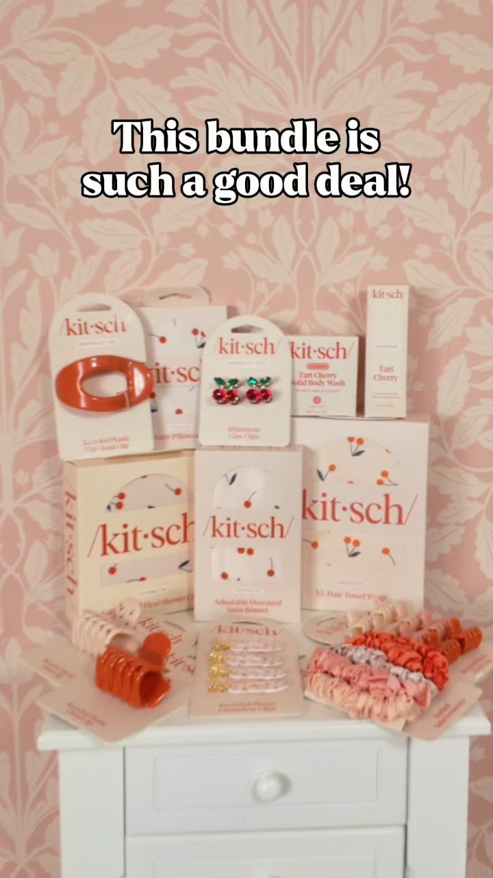 Use Kitsch discount code VICTORIAVOOS15 for 15% off (affiliate)

The Kitsch Cherry Collection is so adorable! Amazing hair care products and hair accessories 

hair, haircare, hair clip, hair tie, creaseless clips, shower cap, pillowcase 

 #LTKselfcare #LTKFindsUnder50 #LTKBeauty