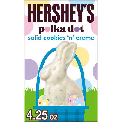 HERSHEY'S Cookies'N'Crème Polka Dot Bunny Easter Candy Gift Box - 4.25oz | Target