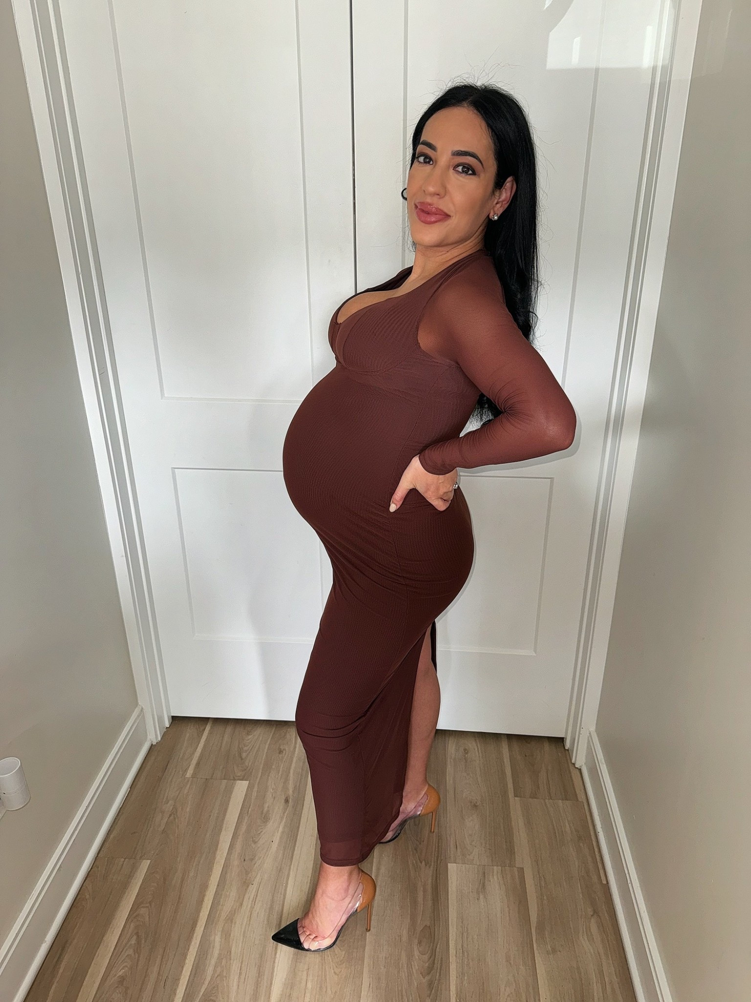 What I wore pregnant to my friend’s baby shower! 🧸🤎

If I can wear this non-maternity (non-zipper/pull-on) dress right before delivery, so can you!!!! 🤰🏻it’s stretchy! Perfect dress for a date night as well! 

#LTKPetite #LTKBump #LTKSpringSale