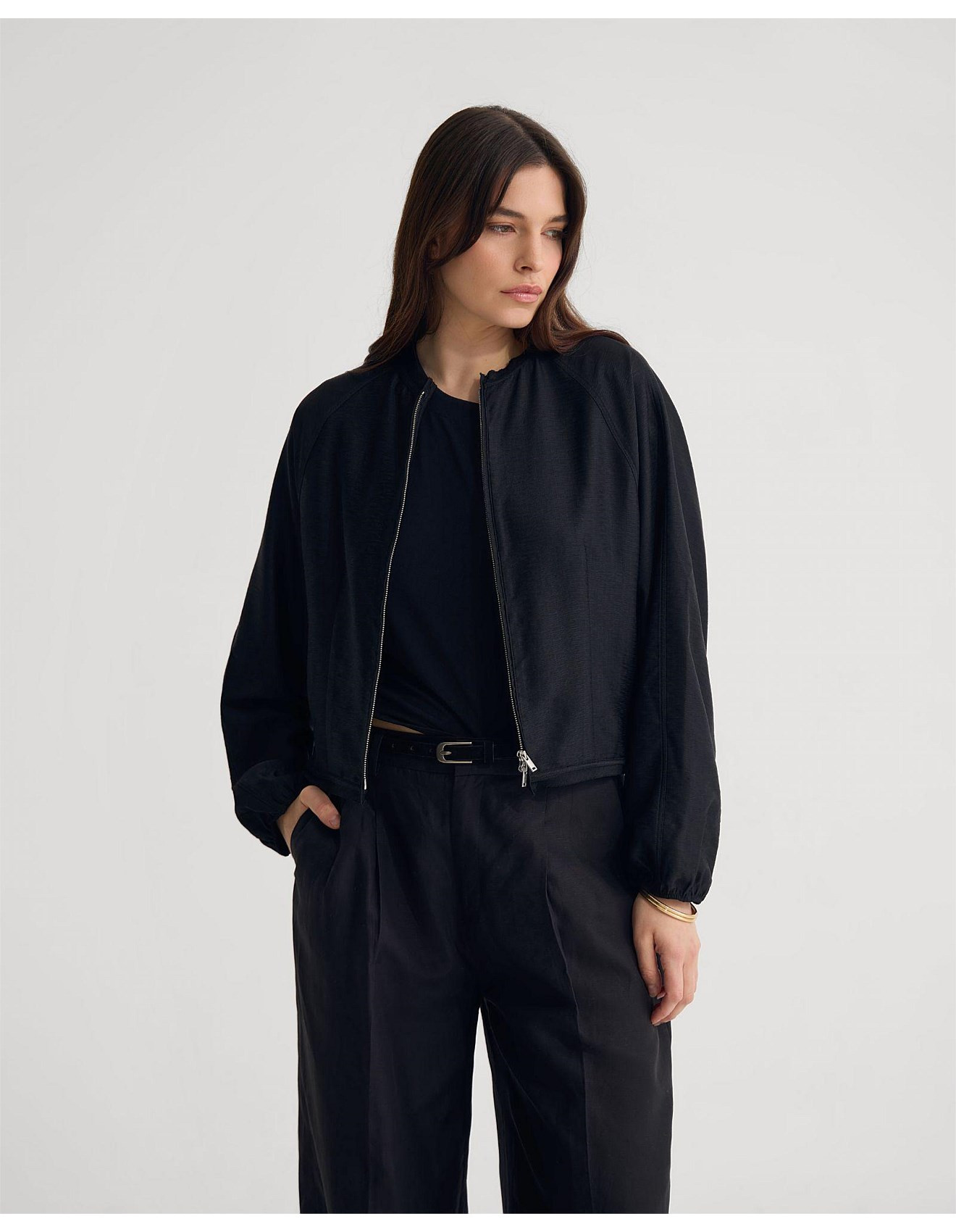 CINDY UNLINED BOMBER JACKET | David Jones (Australia & New Zealand)