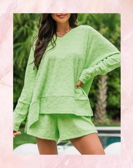 Lime Green Terry Cloth Lounge Set

#fallfavorites #LTKbacktoschool #fallfashion #vacationdresses #resortdresses #resortwear #resortfashion #summerfashion #summerstyle #LTKseasonal #rustichomedecor #liketkit #highheels #Itkhome #Itkgifts #Itkgiftguides #springtops #summertops #Itksalealert
#LTKRefresh #fedorahats #bodycondresses #sweaterdresses #bodysuits #miniskirts #midiskirts #longskirts #minidresses #mididresses #shortskirts #shortdresses #maxiskirts #maxidresses #watches #backpacks #camis #croppedcamis #croppedtops #highwaistedshorts #highwaistedskirts #momjeans #momshorts #capris #overalls #overallshorts #distressesshorts #distressedieans #whiteshorts #contemporary #leggings #blackleggings #bralettes #lacebralettes #clutches #crossbodybags #competition #beachbag #halloweendecor #totebag #luggage #carryon #blazers #airpodcase #iphonecase #shacket #jacket #sale #under50 #under100 #under40 #workwear #ootd #bohochic #bohodecor #bohofashion #bohemian #contemporarystyle #modern #bohohome #modernhome #homedecor #amazonfinds #nordstrom #bestofbeauty #beautymusthaves #beautyfavorites #hairaccessories #fragrance #candles #perfume #jewelry #earrings #studearrings #hoopearrings #simplestyle #aestheticstyle #designerdupes #luxurystyle #bohofall #strawbags #strawhats #kitchenfinds #amazonfavorites #bohodecor #aesthetics #blushpink #goldjewelry #stackingrings #toryburch #comfystyle #easyfashion #vacationstyle #goldrings #fallinspo #lipliner #lipplumper #lipstick #lipgloss #makeup #blazers #LTKU #primeday #StyleYouCanTrust #giftguide #LTKRefresh #LTKSale
#LTKHalloween #LTKFall #fall #falloutfits #backtoschool #backtowork #LTKGiftGuide #amazonfashion #traveloutfit #familyphotos #liketkit #trendyfashion #fallwardrobe #winterfashion #christmas #holidayfavorites #LTKseasonal #LTKHalloween #boots #gifts #aestheticstyle #comfystyle #cozystyle #LTKcyberweek #LTKCon #throwblankets #throwpillows #ootd #LTKcyberweek #LTKSale #StyledContent #countryconcert #taylorswifterastour #ootd #LTKxNSale
#Itksalealert #YPB #abercrombie #abercrombie&fitch #ypbfitness #a&fsale #activewear

#LTKfindsunder50 #LTKstyletip #LTKSeasonal