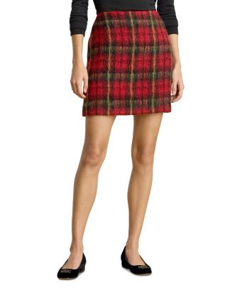 Ralph Lauren Plaid Mohair Pencil Miniskirt  | Bloomingdale's Women | Bloomingdale's (US)