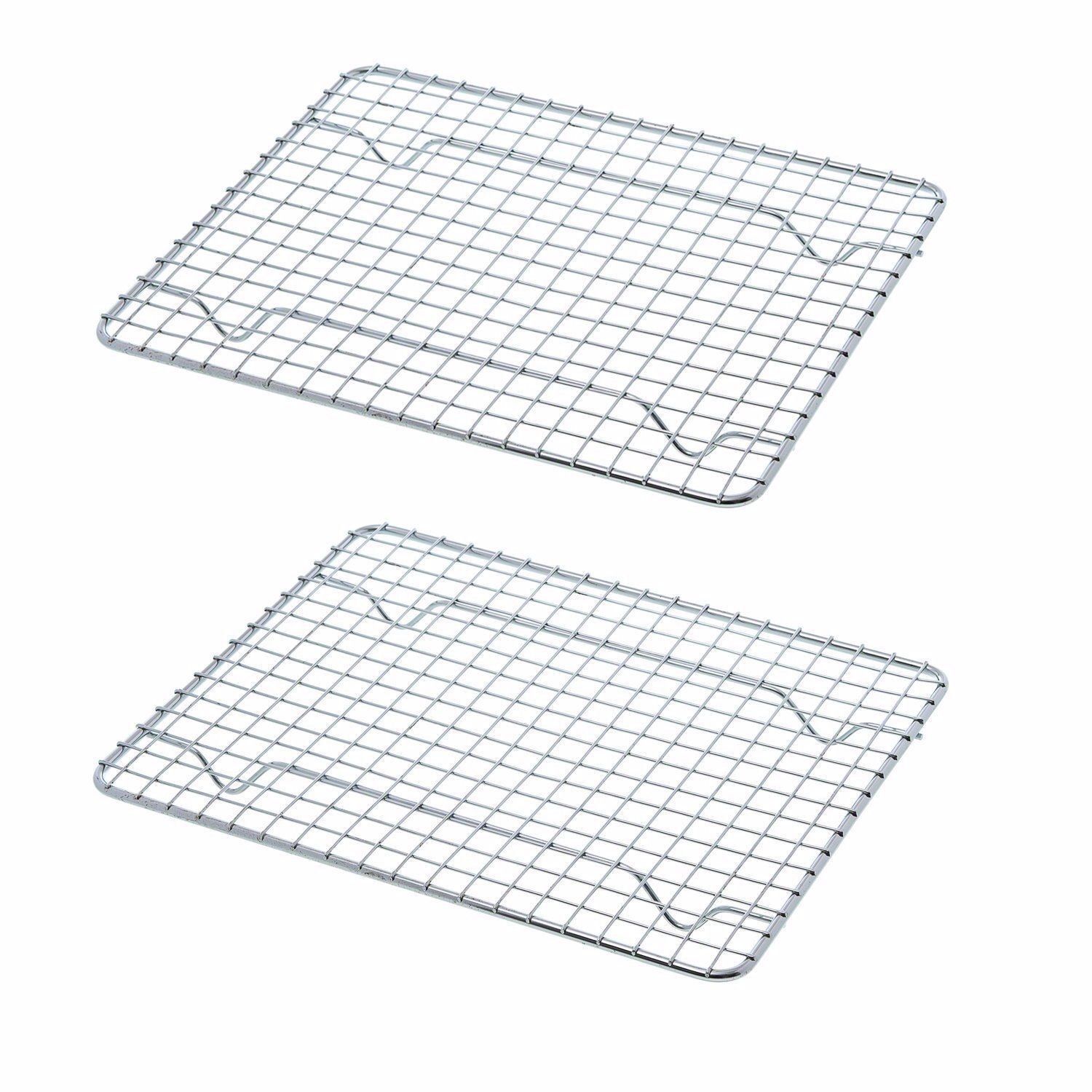 2 Cooling Racks 8" x 10" Half Size Footed Pan Grate Free Shipping USA Only | eBay US