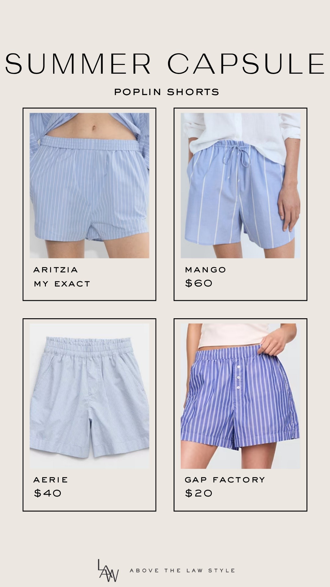 Summer Capsule: Poplin Shorts

#LTKFindsUnder50 #LTKStyleTip #LTKSummerEdit