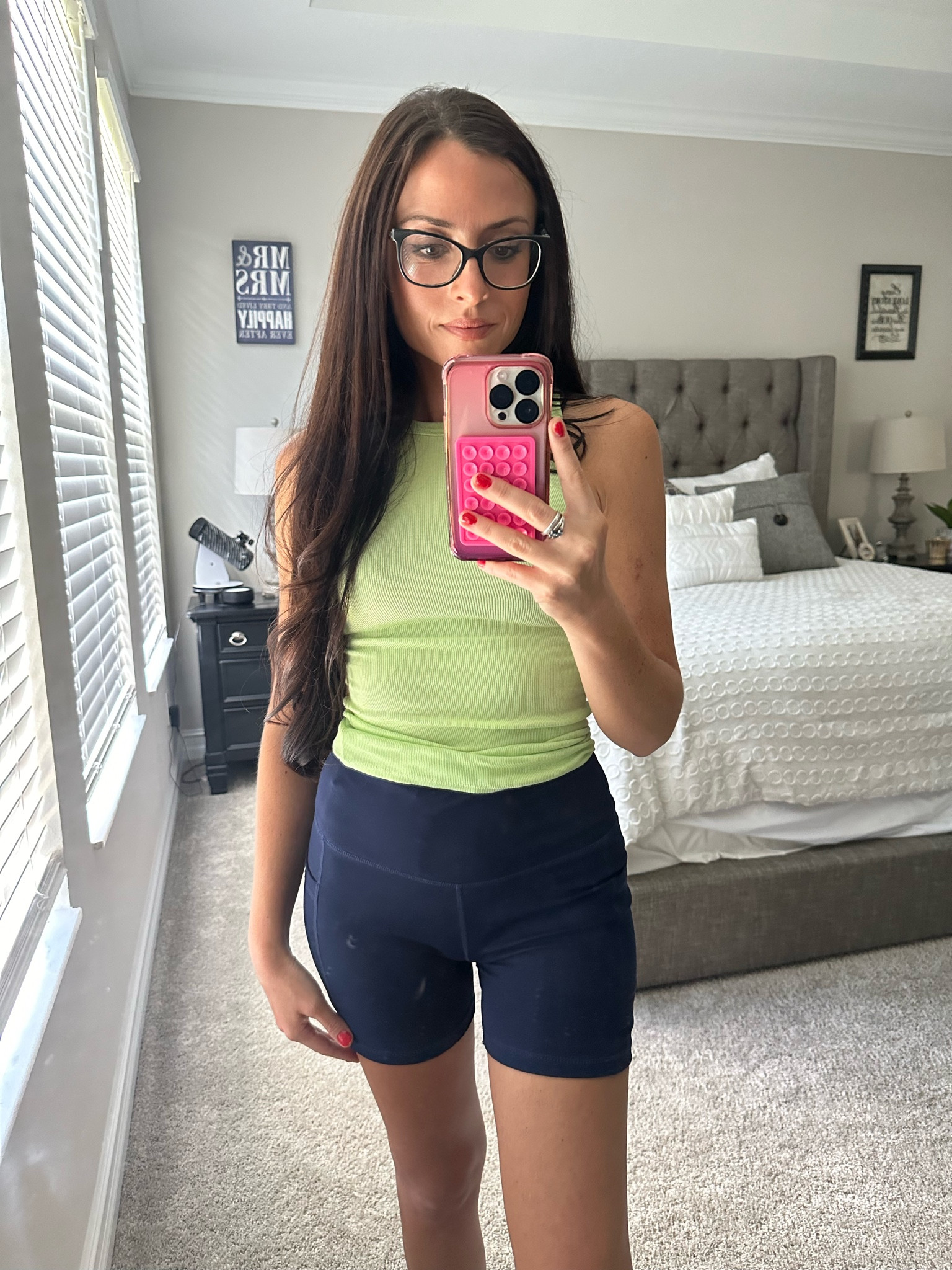 Florida mom uniform 😂 typical outfit for me all summer & fall around here ! It’s still too hot for anything else☀️

Wearing XS in this target tank top and 5 in biker shorts in a small - I wear these ALL the time- I have the 3 pack 

#LTKFallSale #LTKFindsUnder50 #LTKStyleTip