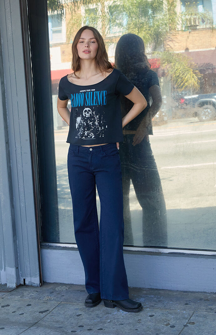 John Galt Women's Navy Wide Leg Pants | PacSun