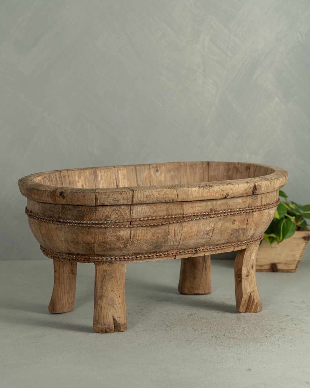 Wood Rustic Footed Bowl Tray / Fruit Bowl / Baby Bath (free Shipping) - Etsy | Etsy (US)