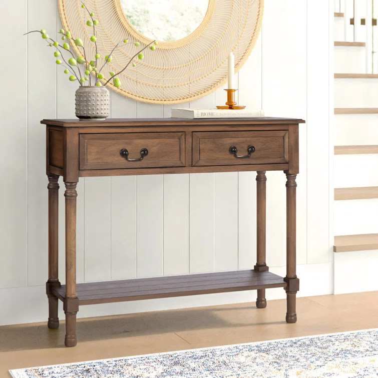 Brown Nubble 35.5'' Console Table | Wayfair North America