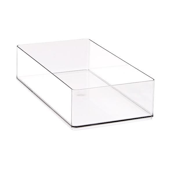 Long Deep Manhattan Drawer Organizer Clear | The Container Store