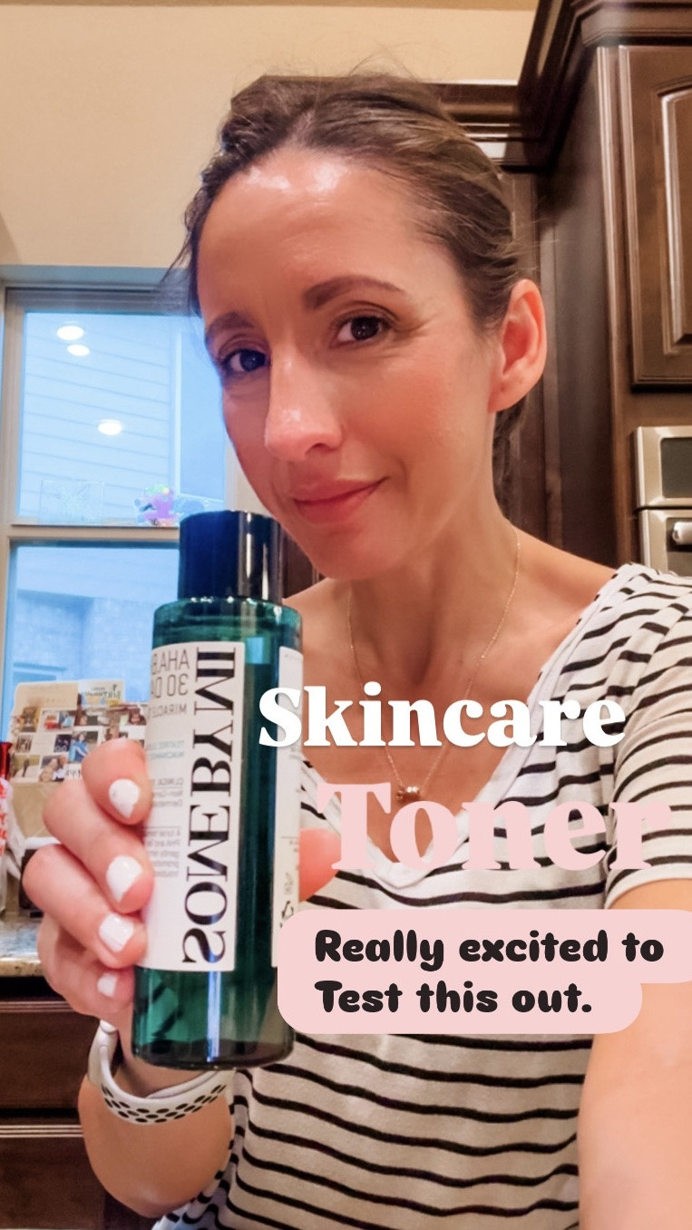 Really excited to test this toner out. 

Some By Mi AHA BHA PHA 30 Days MIracle Toner (5.07 oz) - Your 30-day journey to a miraculous, clearer complexion
First impression is really good. 
Skincare 
Oily skin 
Big pores

#LTKstorytime #LTKOver40 #LTKBeauty