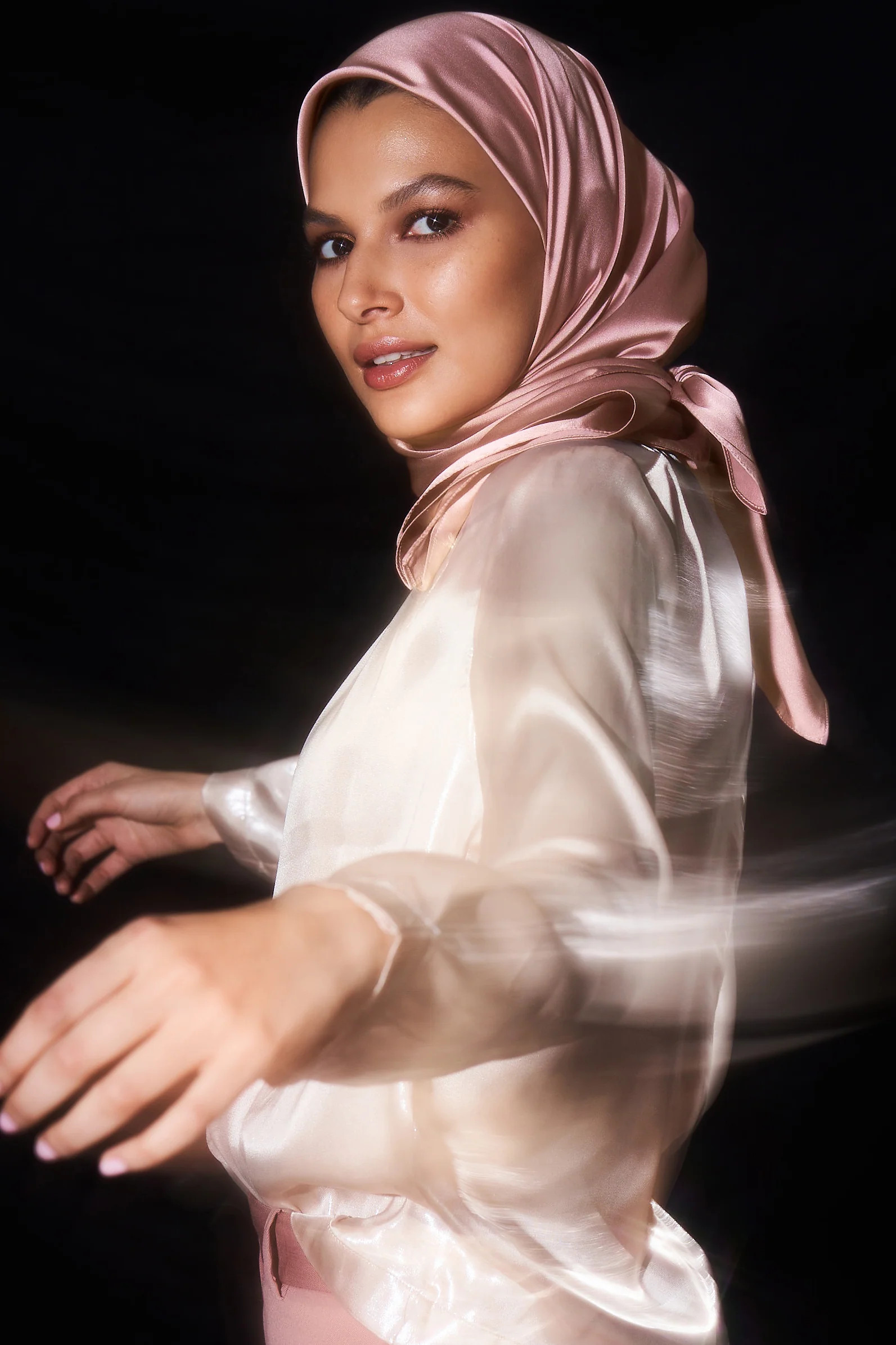 Perfect Satin Hijab - Rose Quartz | Haute Hijab