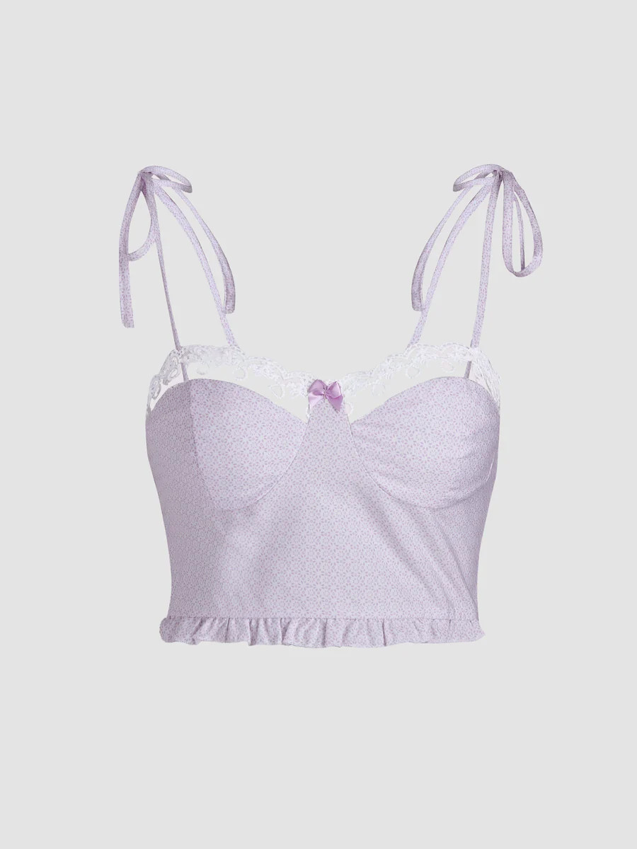 Soft Purple Shirred Top | Cider