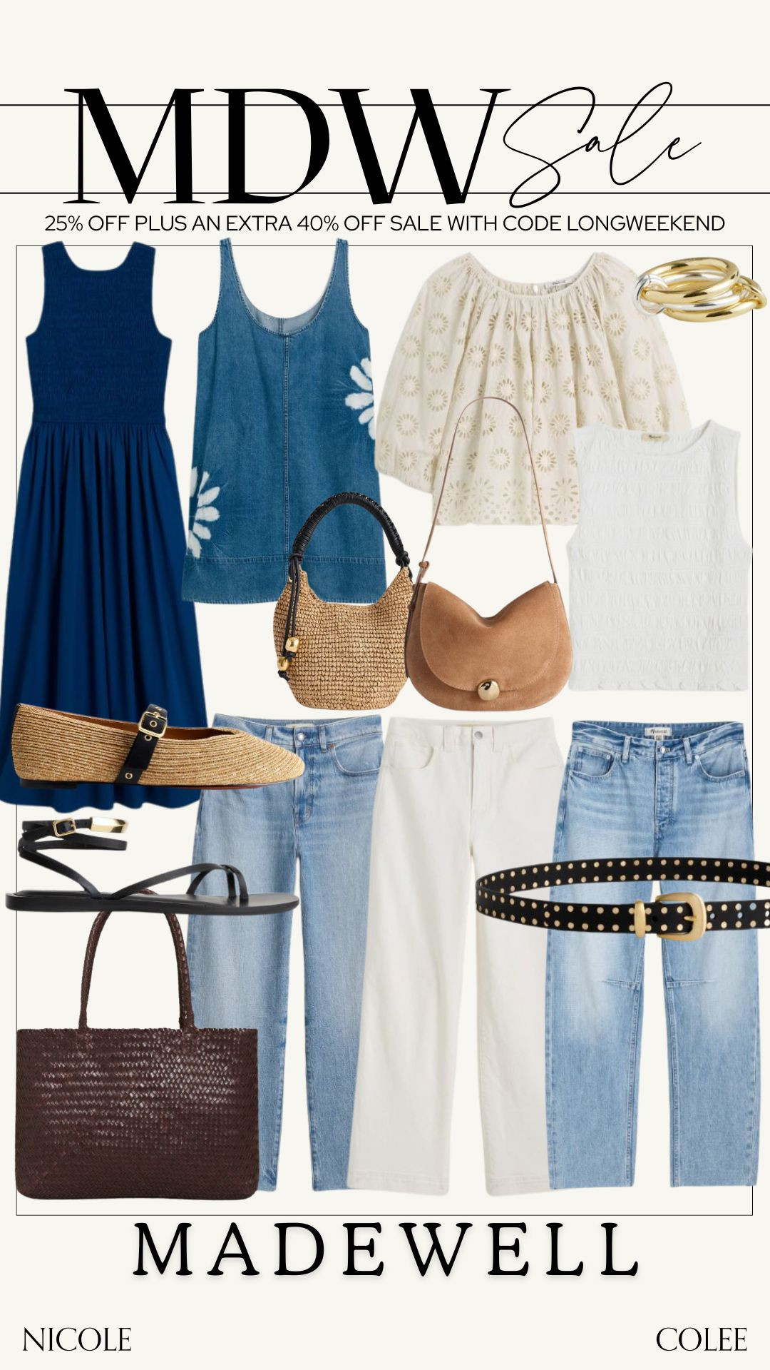 Memorial Day Weekend sales are in full effect!  Shop my latest favorites here! 

Madewell, Denim, Dresses, Vacation Outfits, Date Night Outfit, Office Outfit, Cowboy Carter Outfit, travel, summer outfits, sales  

 #LTKSeasonal #LTKSaleAlert #LTKStyleTip