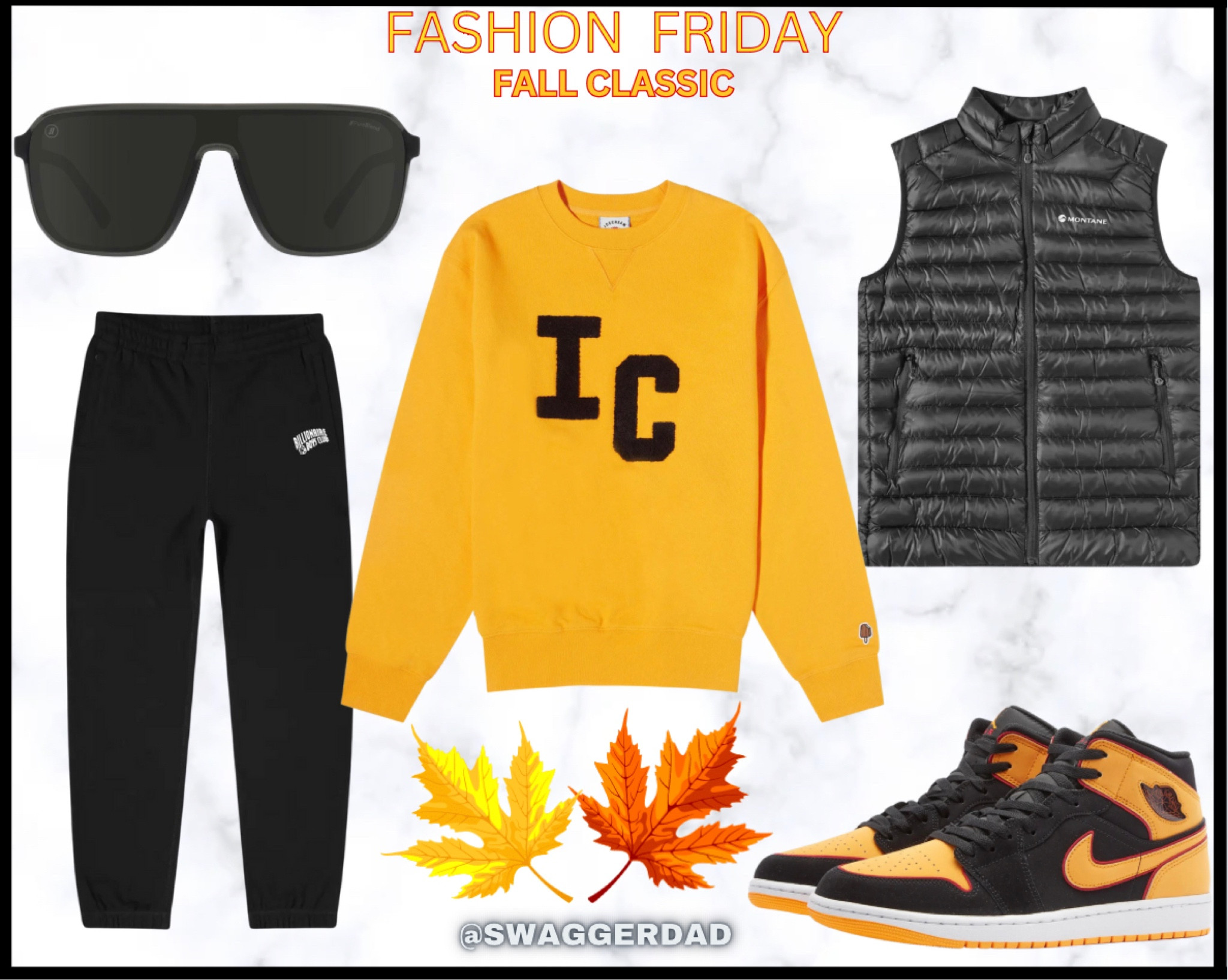 Fashion Friday, Fall Classic Swag!
Blenders eyewear, Ice cream sweat pants, ice cream sweater , Nike Dunk, black vest!

#LTKSeasonal #LTKstyletip #LTKGiftGuide