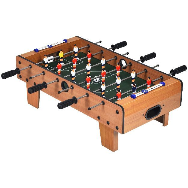 Costway Mini Foosball Table, 27in Soccer Game Table w/ 2 Footballs and Soccer Keepers, Portable F... | Target