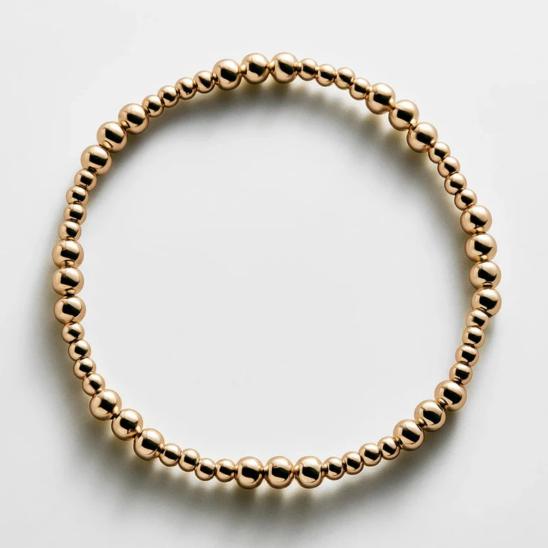 Chelsea Pisa Bracelet - 3MM/4MM Grouped Gold Pisa | BaubleBar