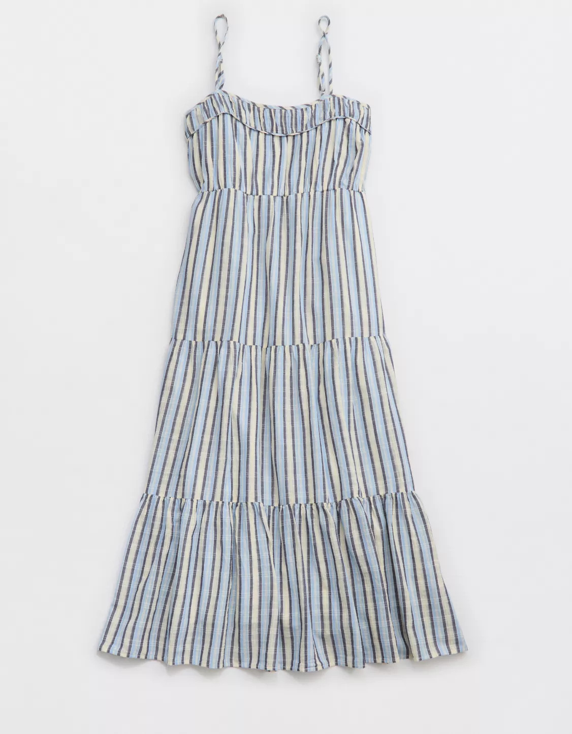 Aerie Striped Tiered Maxi Dress | Aerie