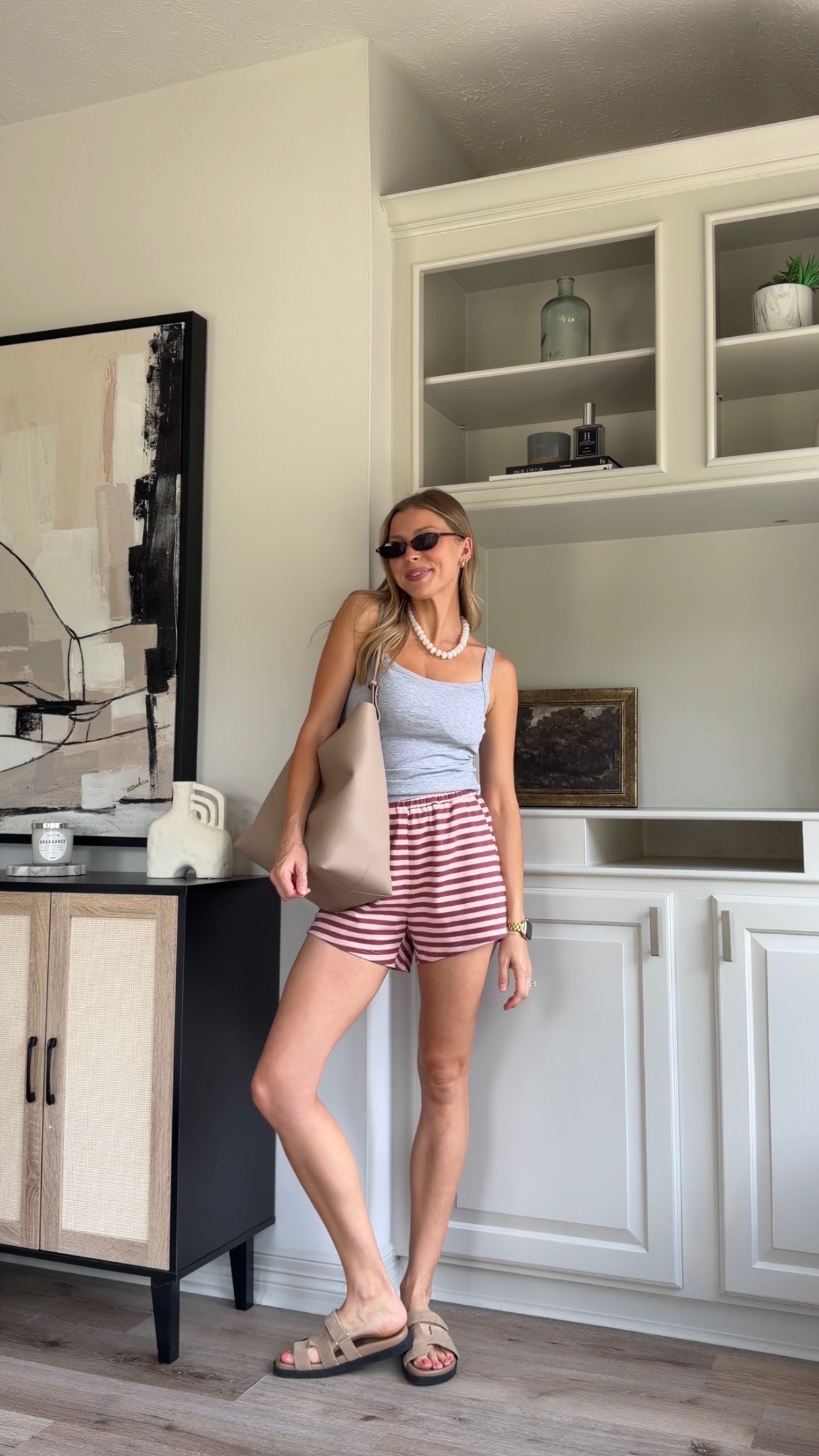 Summer capsule outfit | S shorts(part of set!) + S in bra tank 

 #LTKootd #LTKmomlife