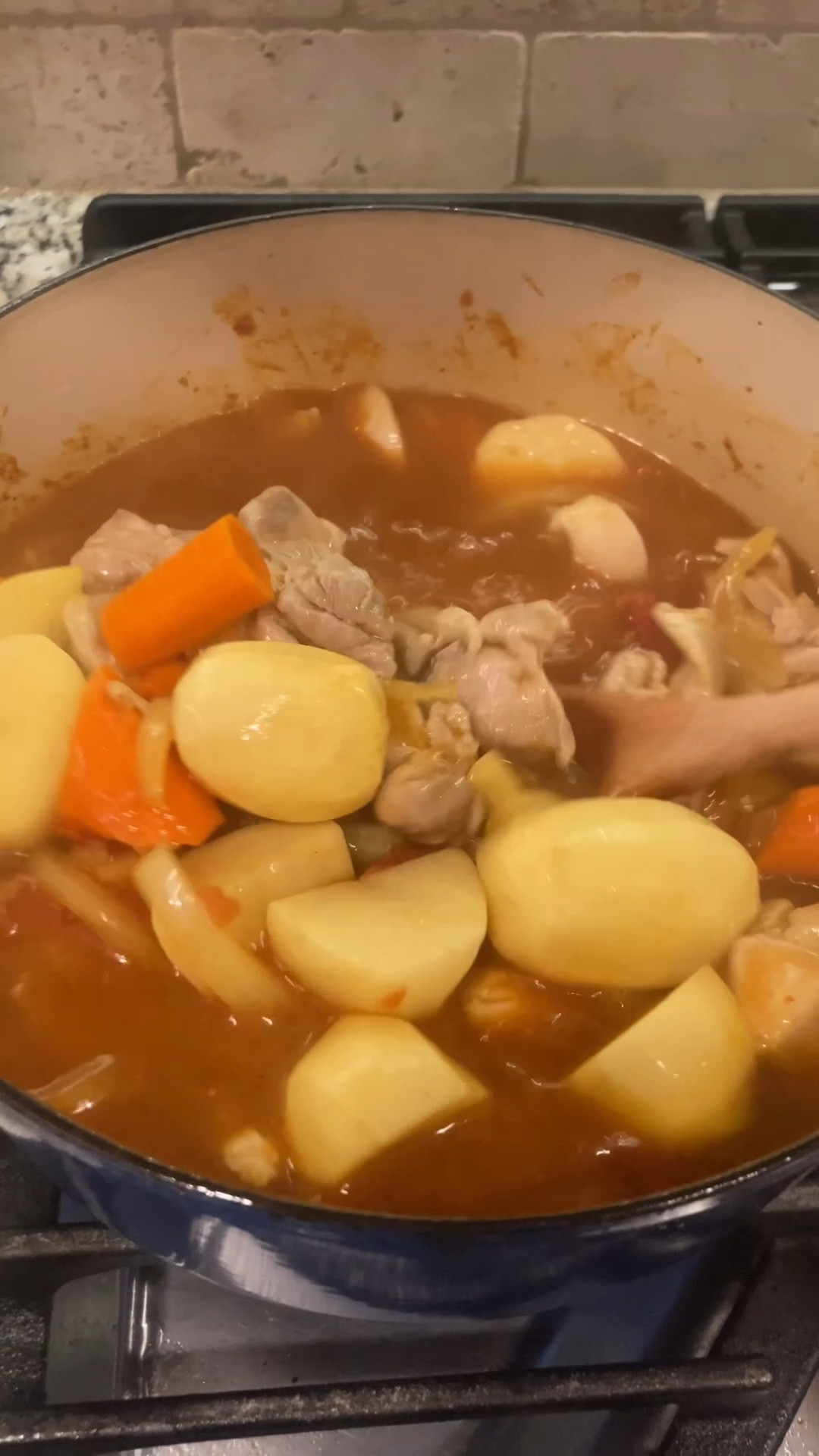 My husband wanted Chicken Curry for dinner tonight! Simmered low and slow in my favorite Le Creuset Dutch Oven, this chicken curry is full of rich flavor and comfort. The aroma filled the kitchen — and the leftovers might be even better tomorrow!  Do you like Chicken Curry?  #DutchOvenCooking #ComfortFood #HomeChef

#LTKHome