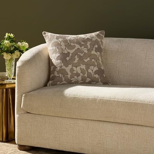 Loloi Chris Loves Julia Fawn Collection PCJ0032 Ivory/Silver 20'' x 20'' Cover Only Pillow | Amazon (US)