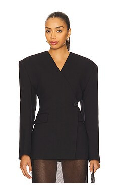 EAVES x Yhasmina Ferrara Naama Blazer in Black from Revolve.com | Revolve Clothing (Global)