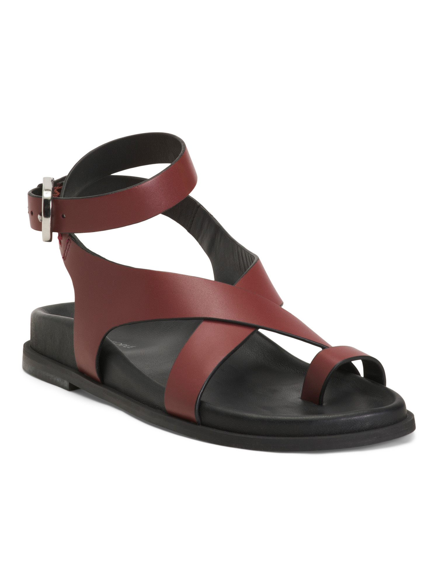 Leather Anya Criss Cross Footbed Sandals | Women's Shoes | Marshalls | Marshalls