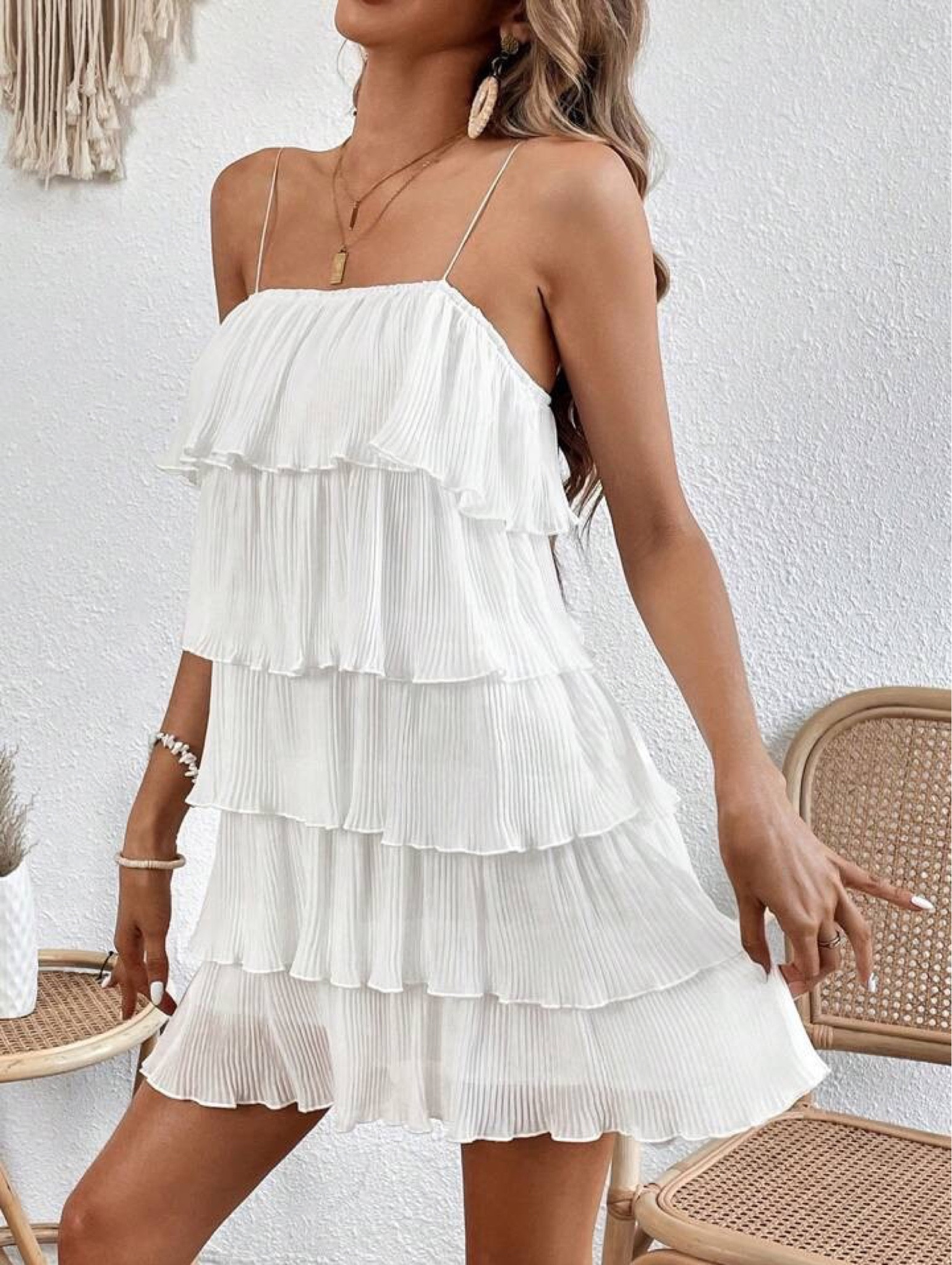 Shein layered ruffle dress. How fun! Light and airy, perfect for spring and summer. Whether it’s bachelorette, honeymoon, bridal brunch, this is a perfect little white dress.


#LTKfindsunder50 #LTKwedding #LTKSpringSale