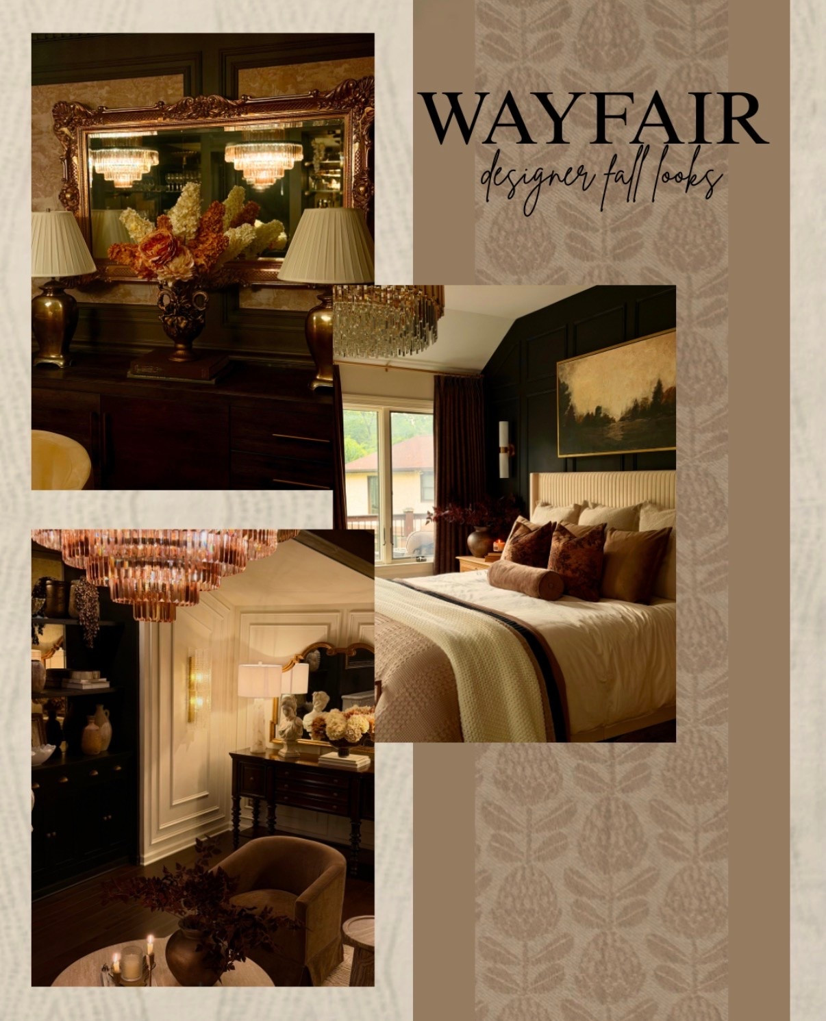 #ad my top fall picks for 2026! Rich browns, warm neutrals, vintage-inspired textures and statement lighting-everything I'm loving for fall in one place. These finds give you that collected, high-end look without breaking the budget.
@Wayfair #wayfair #wayfairpartner