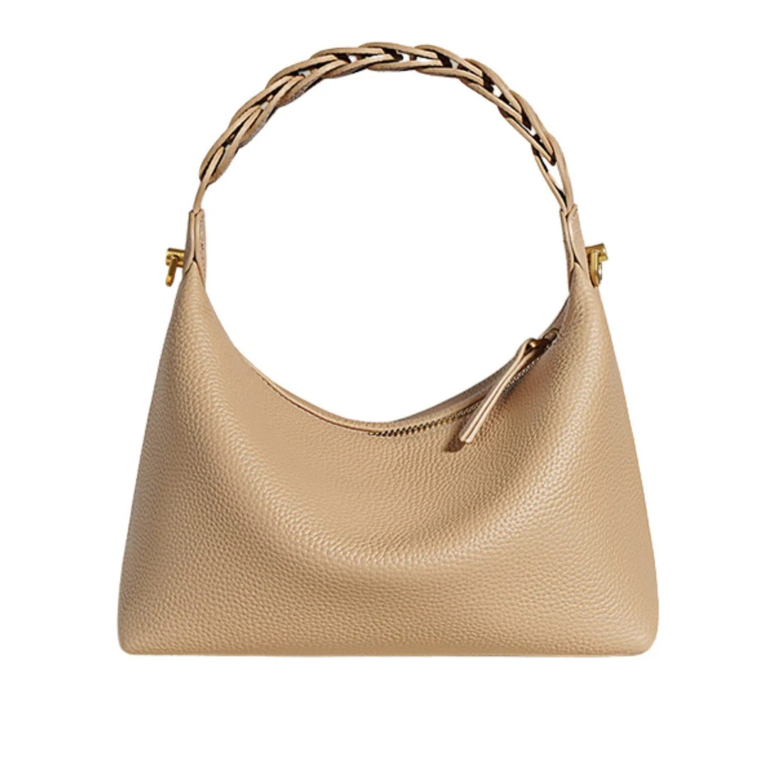 Full Grain Leather Handbag: Braided Handle Crossbody Bag - Etsy | Etsy (US)