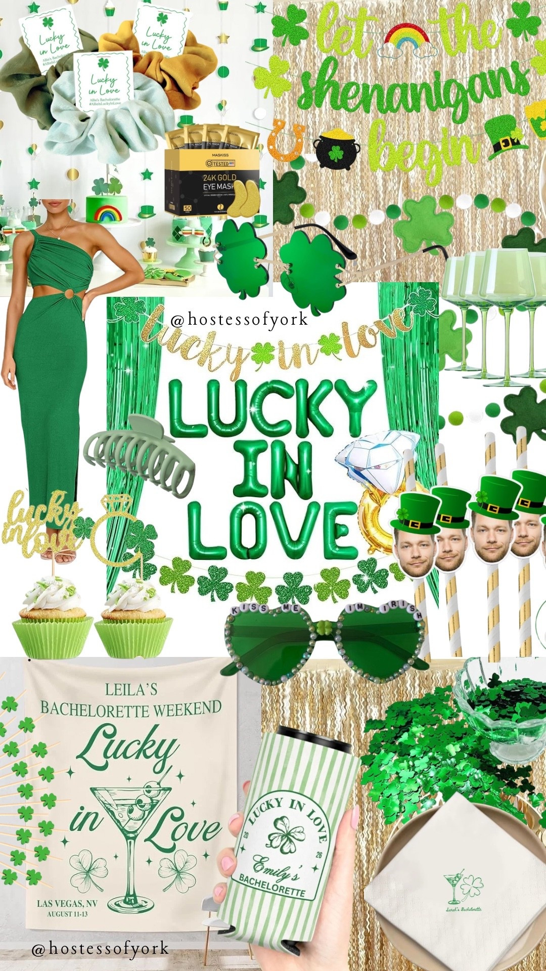 Lucky in love St. Patrick’s themed bachelorette party ideas! This is so cute for a March bachelorette trip! 

#shamrock #green #bride #bachelorette #party #themes #ideas #decor #gifts #favors #dress #custom #march #stpaddy’s #bridal 

#LTKWedding #LTKSeasonal