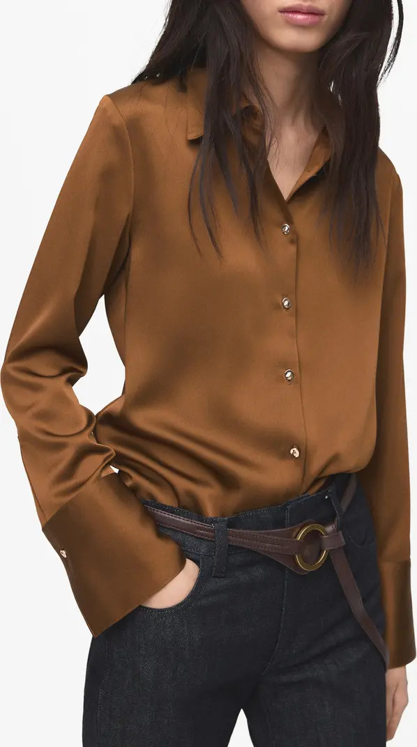 Flowy Satin Shirt | Nordstrom