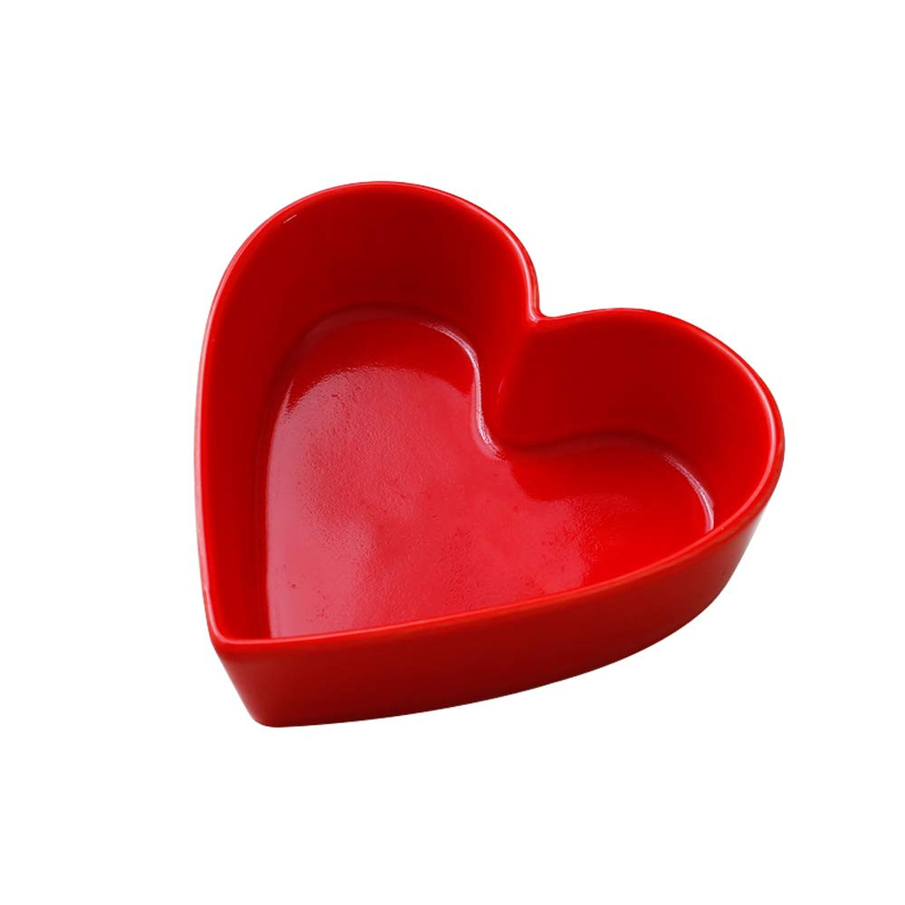 Sizikato Cute Heart Shaped Ceramic Salad and Dessert Bowl | Amazon (US)