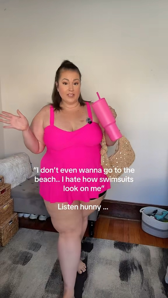Plus size 2 piece tummy hiding swimsuit with shorts ✨ it comes in more colors and sizes up to 30plus! 

I’m 317 with 63” hips wearing size 22 for reference. 

Plus size swimsuit 

#LTKSwim #LTKPlusSize #LTKSeasonal