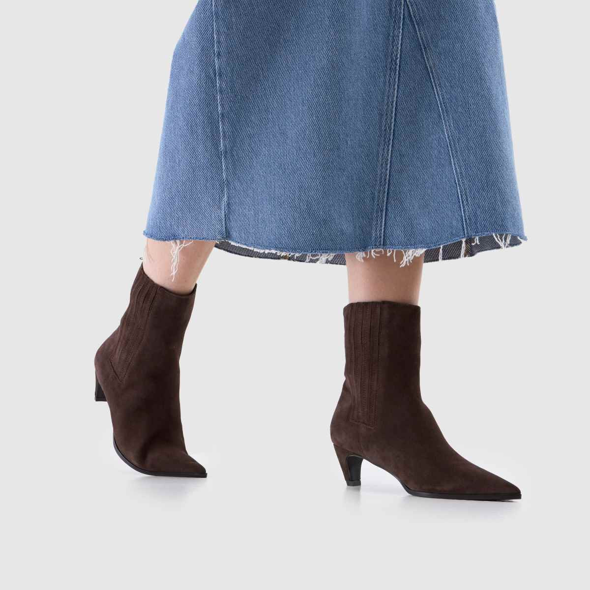 Womens Brown schuh Betsy Suede Formal Boots | schuh | Schuh