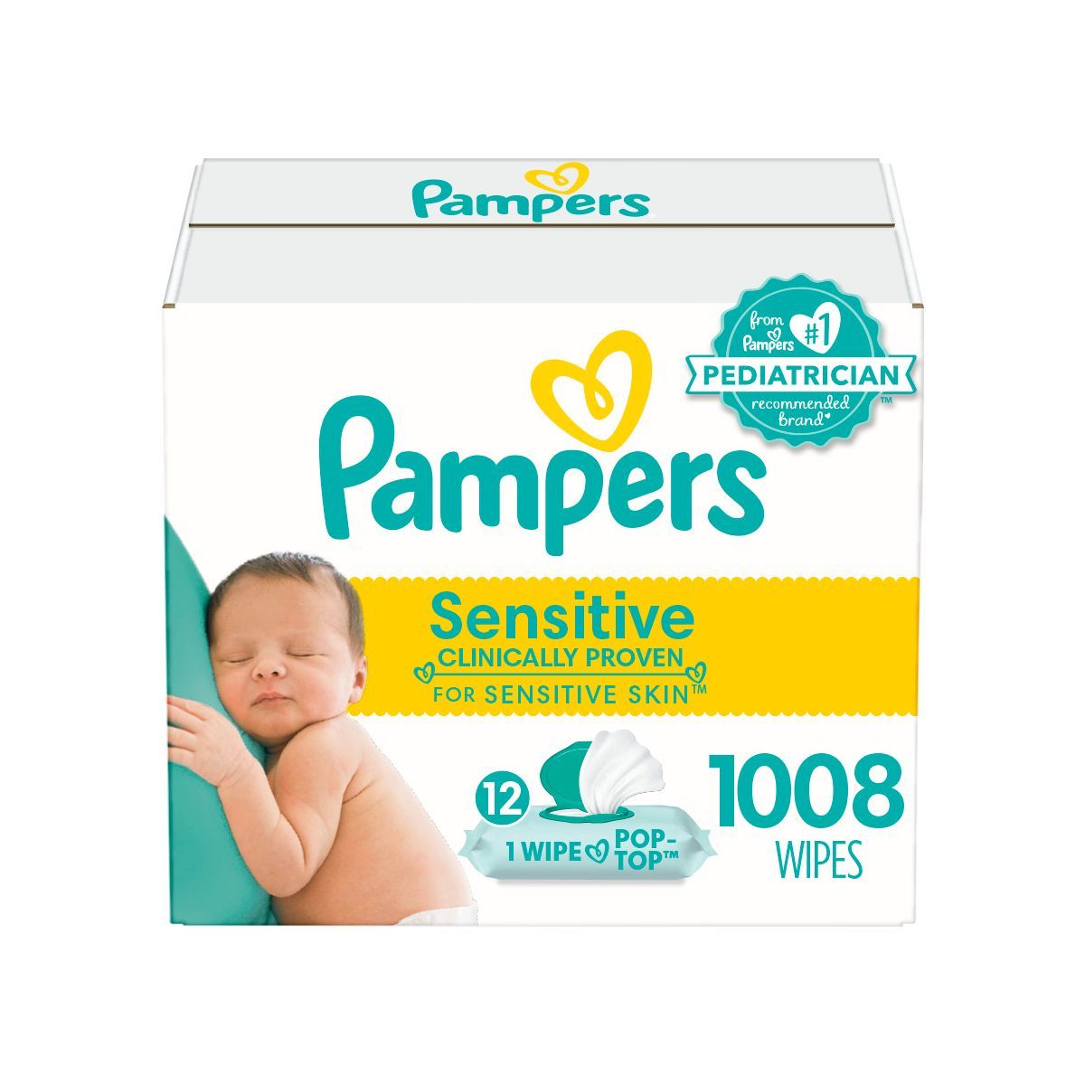 Pampers Sensitive Baby Wipes (Select Count) | Target