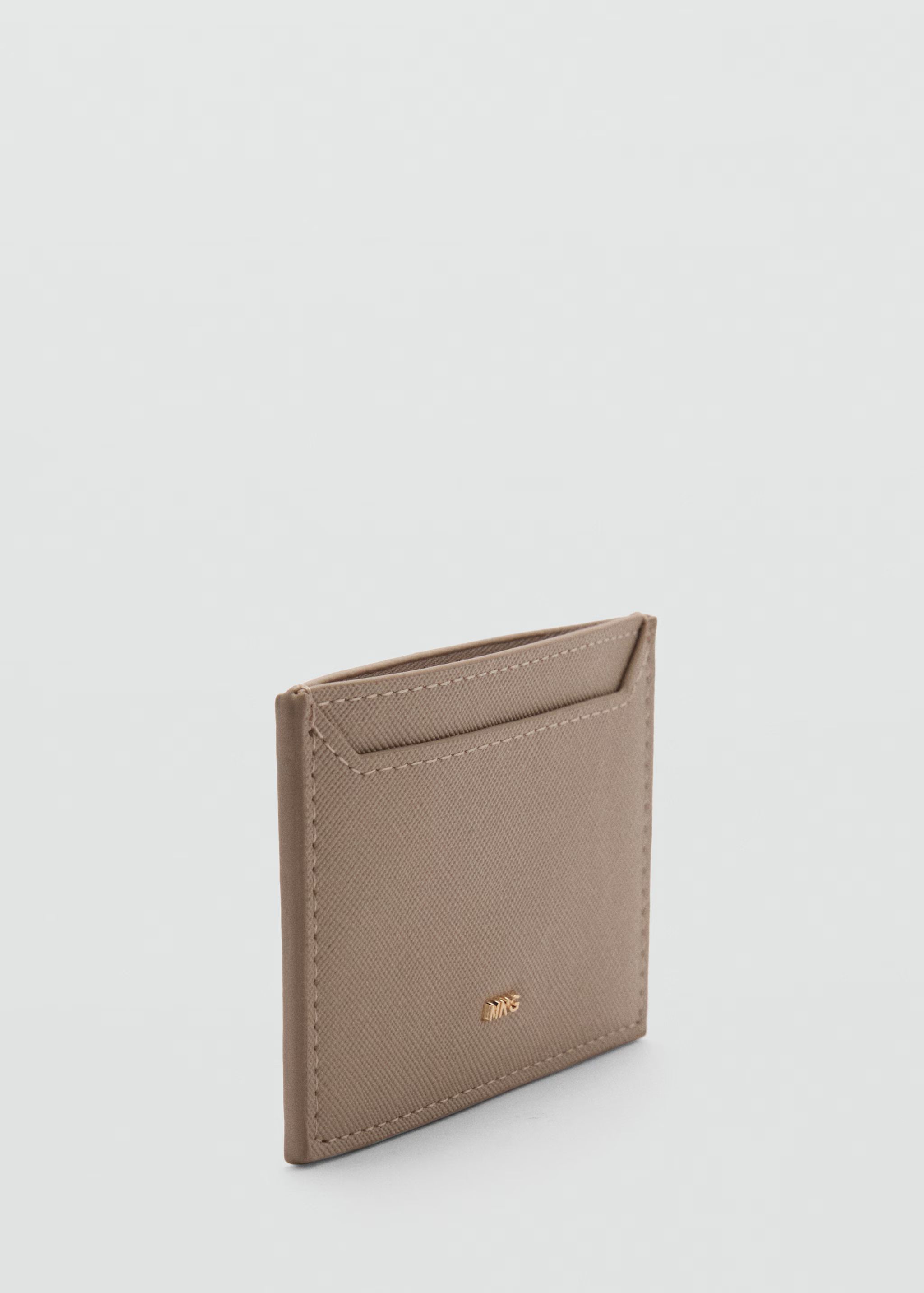 Saffiano-effect cardholder - Woman | MANGO USA | MANGO (US)