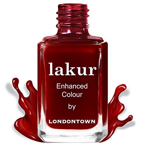 LONDONTOWN Lakur Nail Polish Lady Luck Dark Red | Amazon (US)