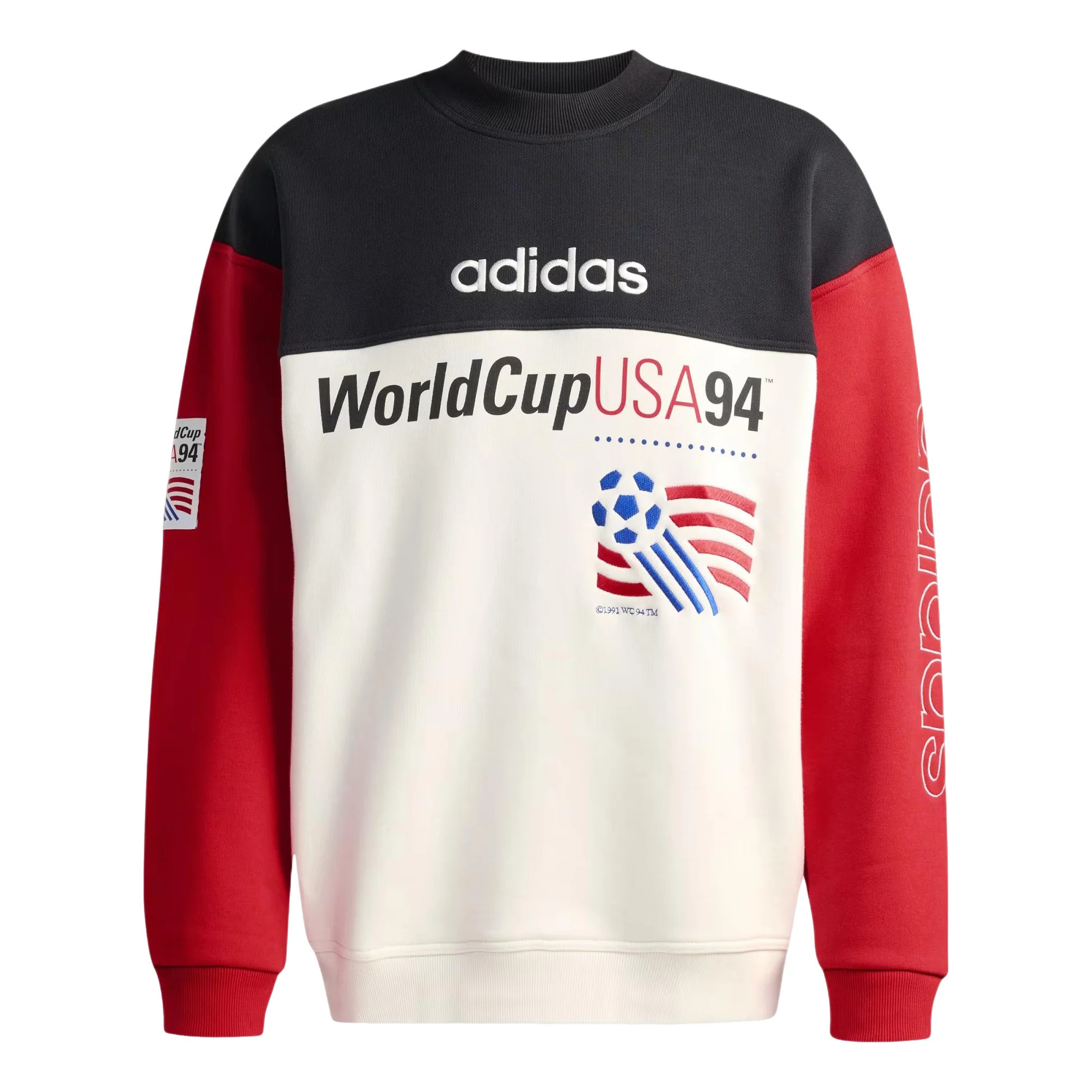 adidas World Cup USA Graphic Sweatshirt 'Black White Red' KC5447 | KICKS CREW