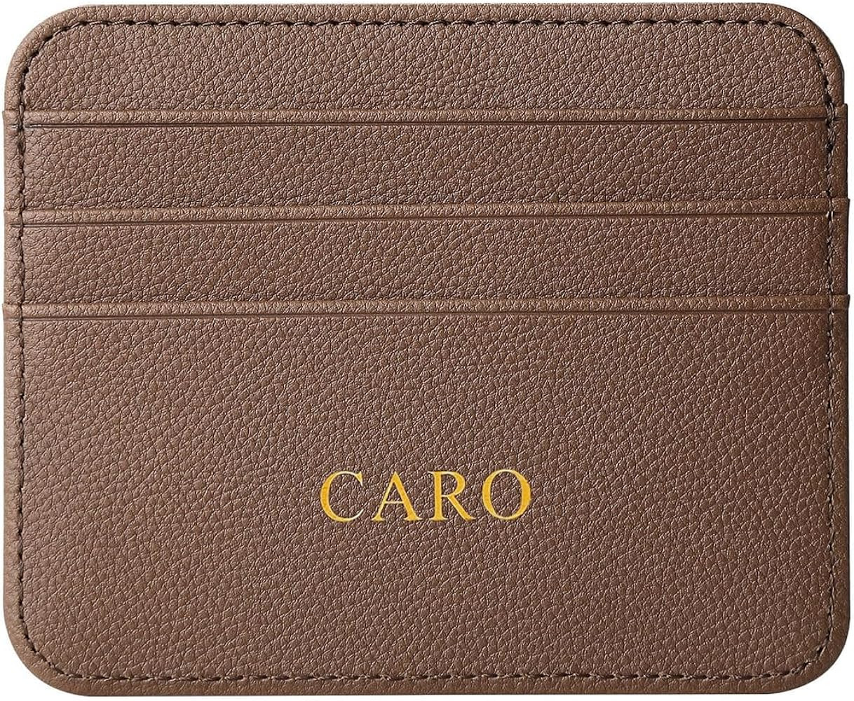 Personalise Gold Silver Initial Letters Credit Card Holder Wallet, PU Leather Ultra Slim Wallet, ... | Amazon (US)