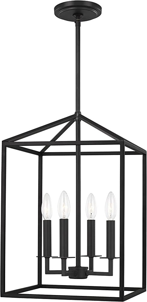 Generation Lighting 5215004-112 Perryton Small Four - Light Hall/Foyer Hanging Modern Fixture, Mi... | Amazon (US)
