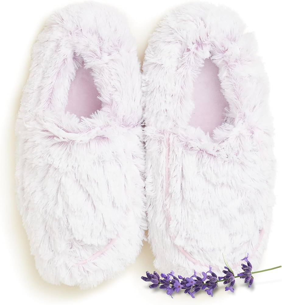 warmies Microwaveable House Slippers for Women - Womens Shoe Sizes 6-10 - Plush, Soft & Fuzzy Ind... | Amazon (US)