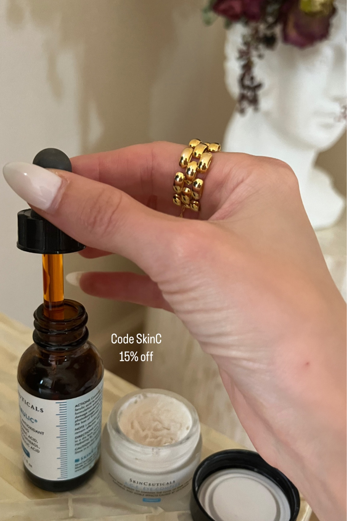 Skinceuticals on sale - use code SKINC 15% off 
Medical grade skincare 
Eye cream 
Vitamin c serum 
Moisturizer Hyaluronic acid serum
Skin essentials 
Skincare routine 
Holiday gifting 




#LTKsalealert #LTKHoliday #LTKbeauty