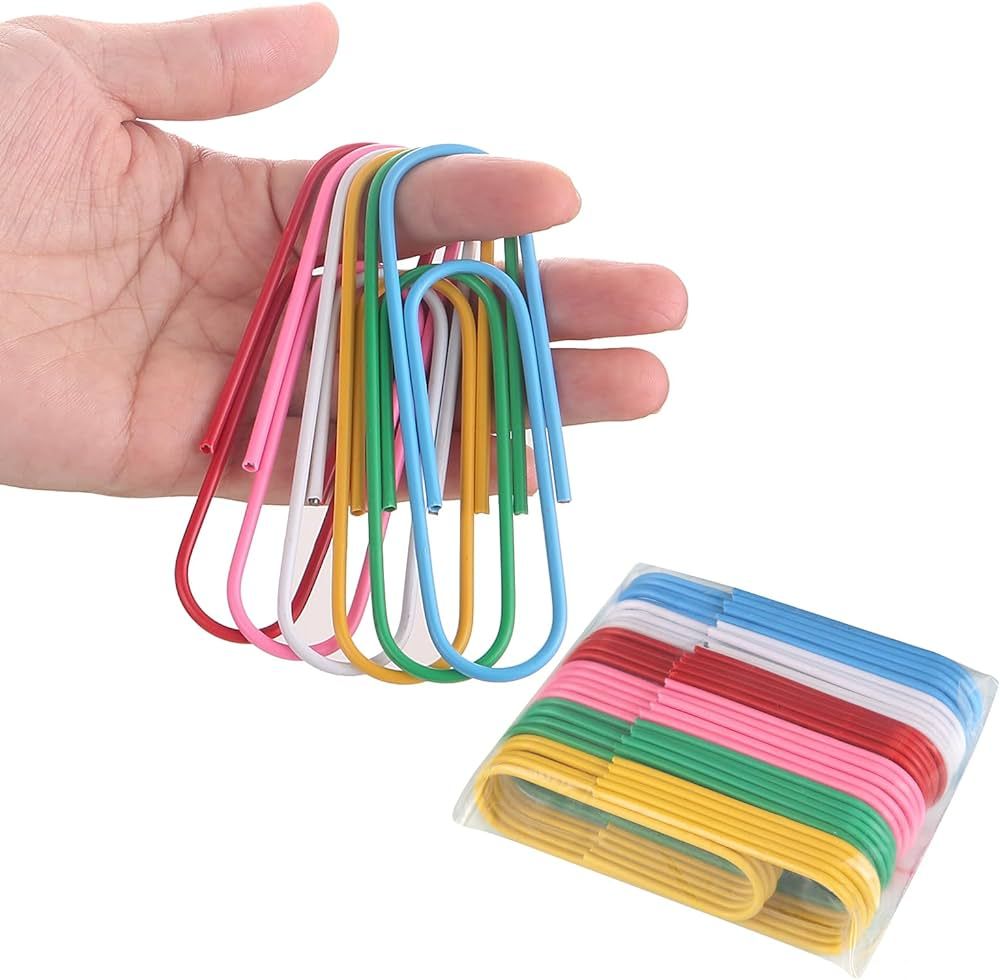 Jumbo Paper Clips,4 Inch Paper Clips Large,30-Pack Paperclips for Paperwork Ideal for Home,School... | Amazon (US)