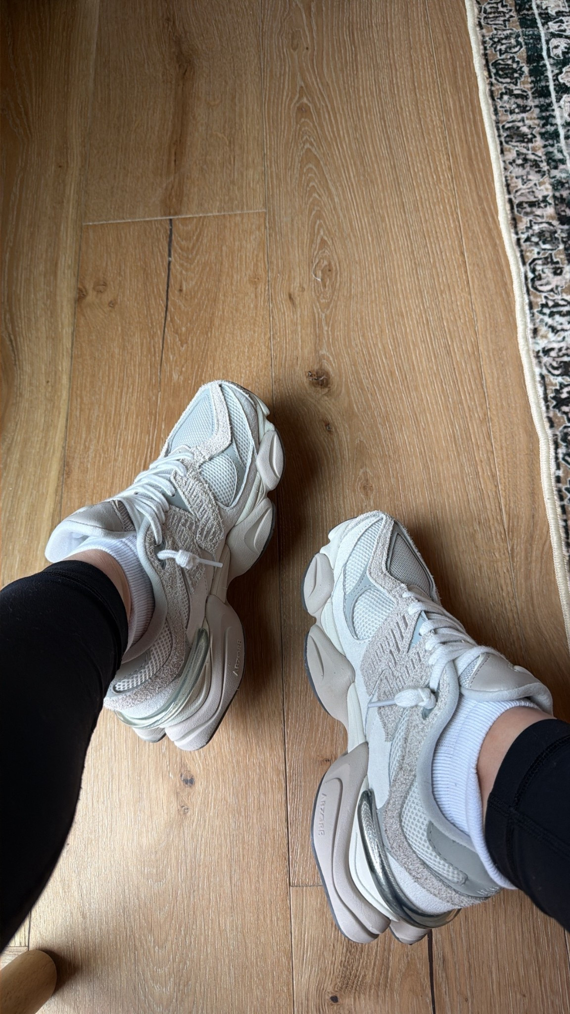 Wearing Lonestar gray! They run true to size #newbalance9060 

#LTKootd #LTKgrwm #LTKOver40