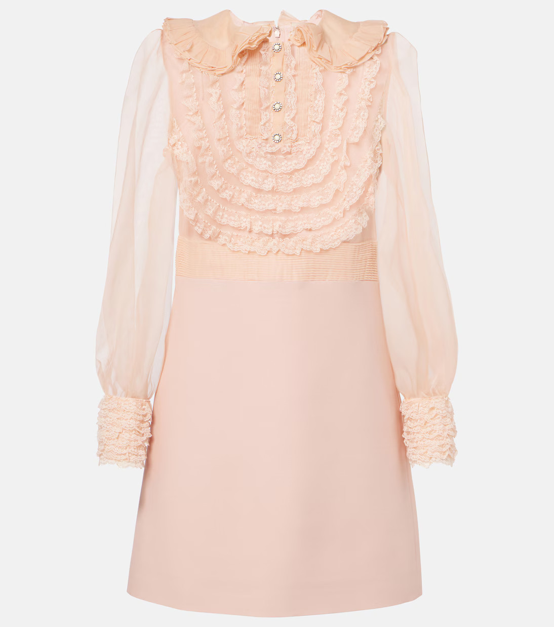 Crepe Couture embroidered minidress | Mytheresa (INTL)