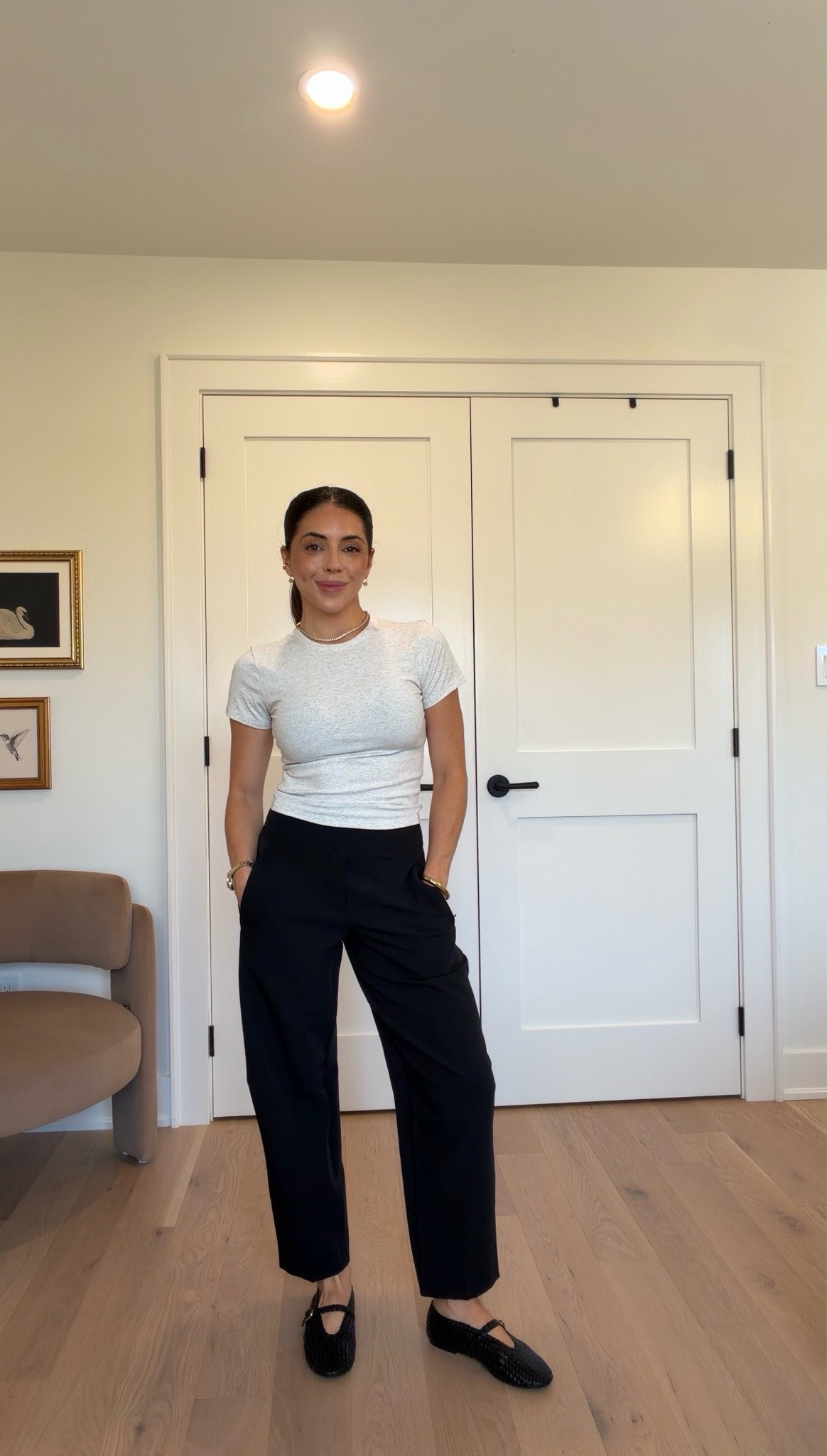Top - XS
Pants - 0 petite

#LTKcanada #LTKfall #LTKworkwear