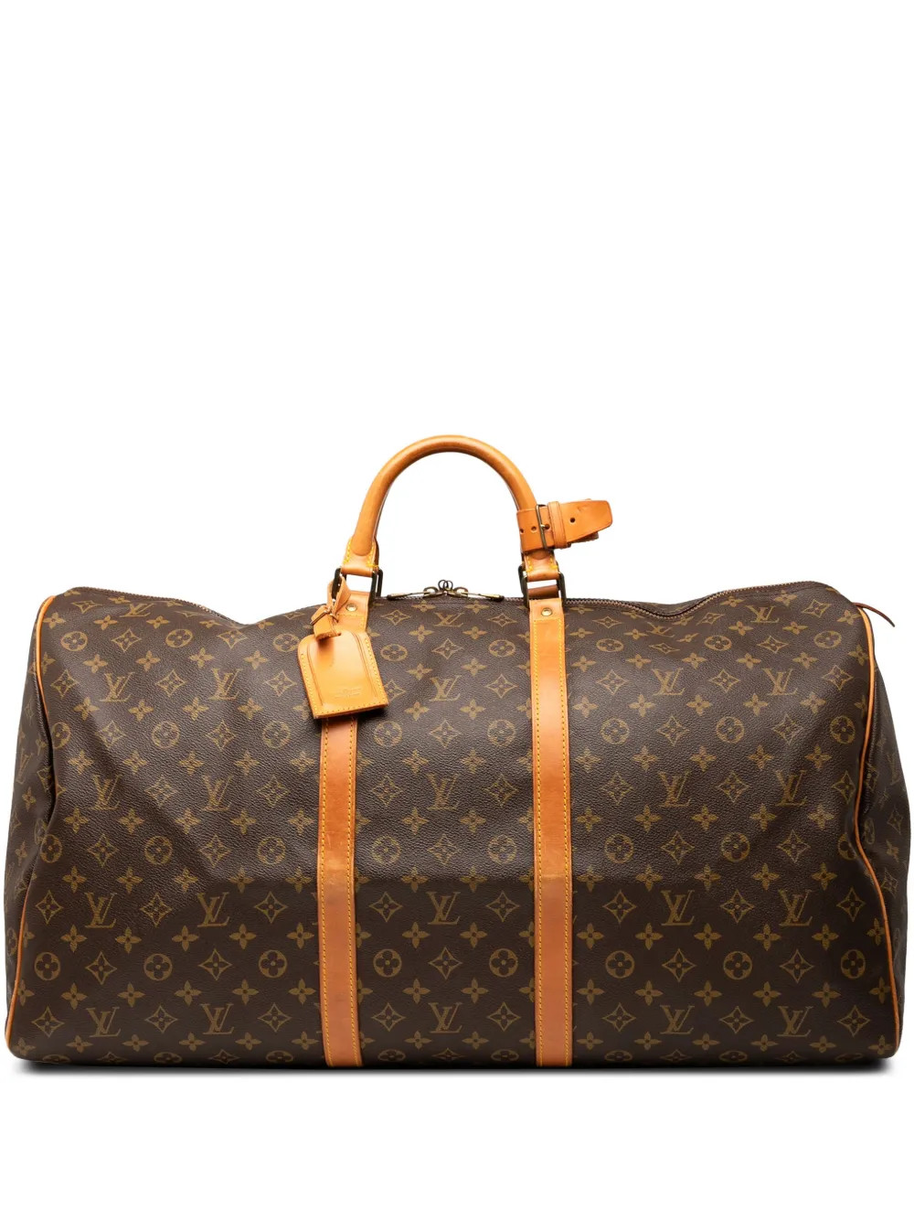 Louis Vuitton Pre-Owned 1986 Monogram Keepall 60 Travel Bag | Brown | FARFETCH | Farfetch Global