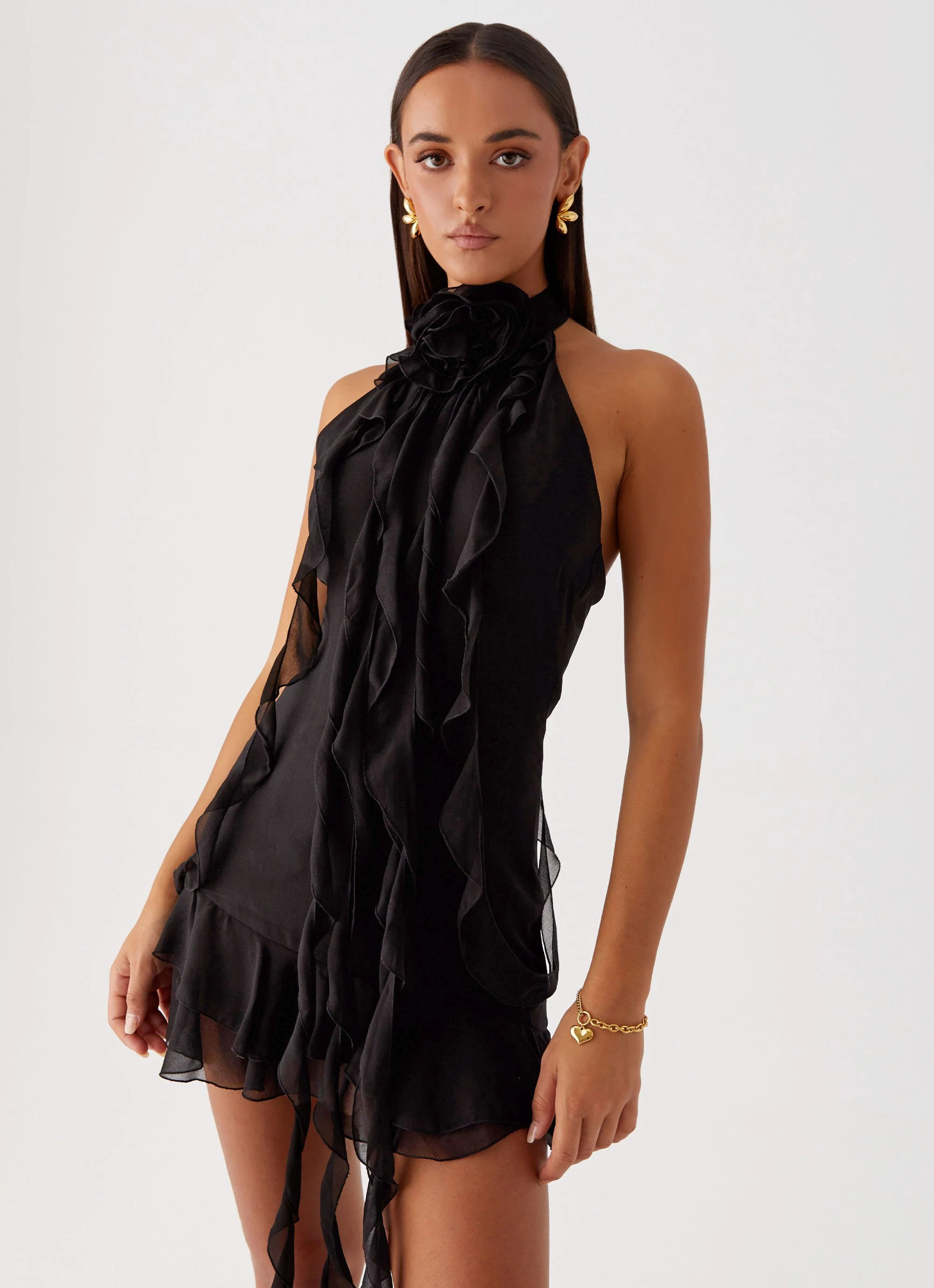 Regent Mini Dress - Black | Peppermayo (Global)