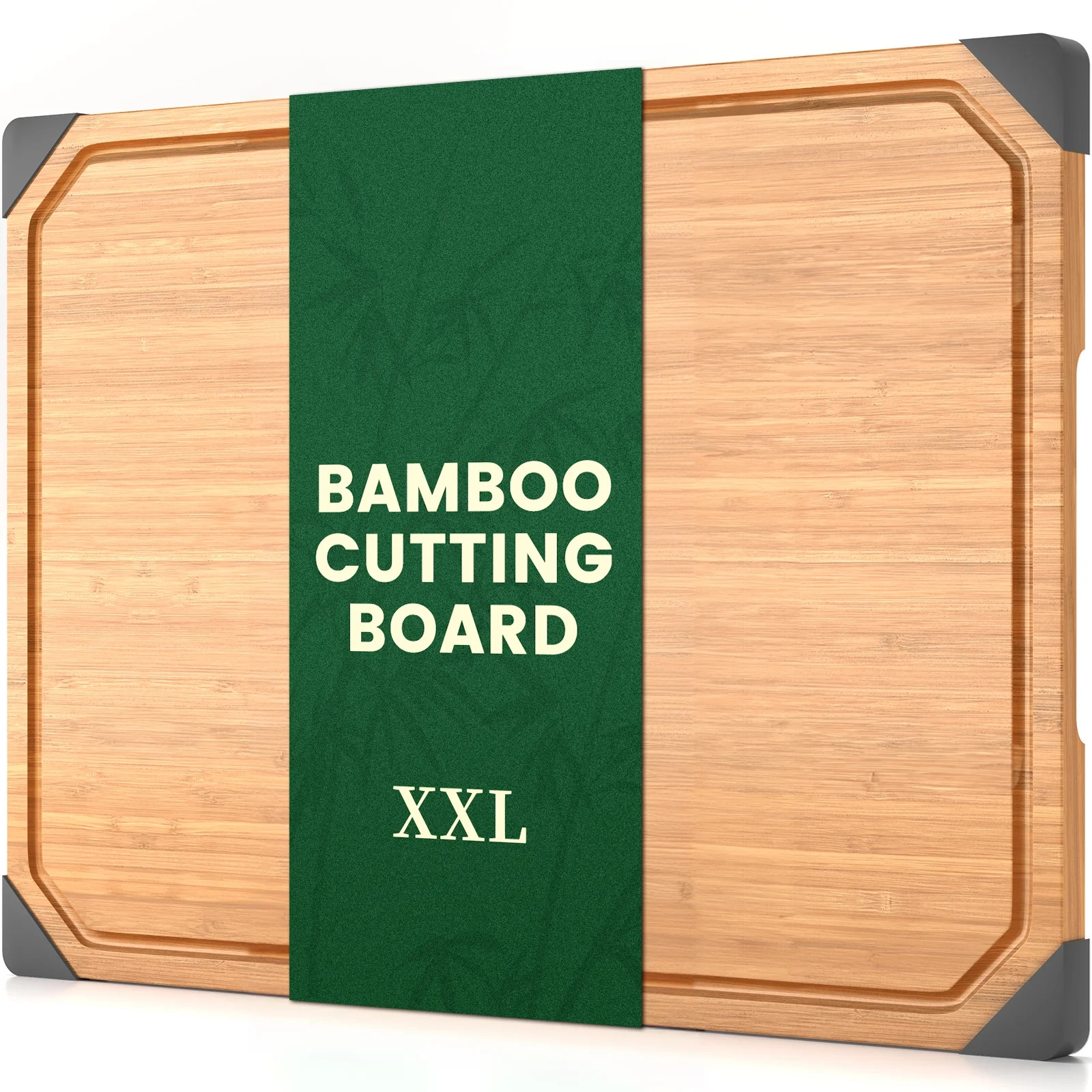 Empune Bamboo Cutting Board, 19"×14" Extra Large Wood Chopping Board for Kitchen, Deep Juice Gro... | Walmart (US)